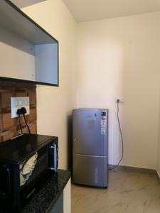 Kitchen Image of 650 Sq.ft 1 BHK Apartment / Flat for rent in Thanisandra Bengaluru for Rs. 17500
