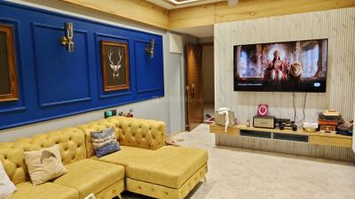 Living Room Image of 2150 Sq.ft 3 BHK Apartment / Flat for rent in Keshav Aaradhyam, Kudasan Gandhinagar for Rs. 60000