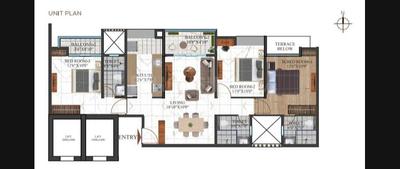 Image of 1408 Sq.ft 3 BHK Apartment / Flat for sale in Codename Superstar, Undri, Pune for Rs. 8200000