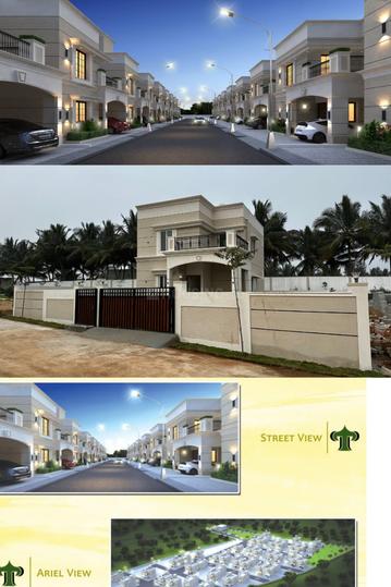 Image of 1440 Sq.ft 3 BHK Villa for sale in Thirumurugan Temple Town, Peddakullu, Hosur for Rs. 7300000