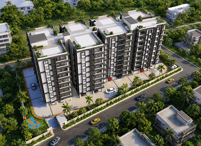 Image of 1600 Sq.ft 3 BHK Apartment / Flat for sale in Jay Jagannath Pramod Signature, Patrapada, Bhubaneswar for Rs. 13600000