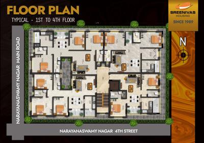 Image of 989 Sq.ft 2 BHK Apartment / Flat for sale in Sholinganallur, Chennai for Rs. 9500000