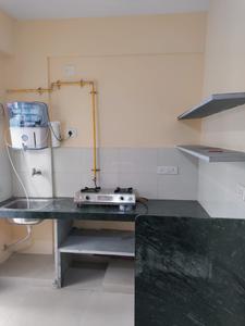 Kitchen Image of 640 Sq.ft 1 BHK Apartment / Flat for rent in Adani Pratham Phase 2, Vaishno Devi Circle Ahmedabad for Rs. 16000