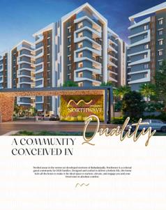 Image of 1295 Sq.ft 2 BHK Apartment / Flat for sale in Primark Northwave, Bhadurpalle, Hyderabad for Rs. 6216000