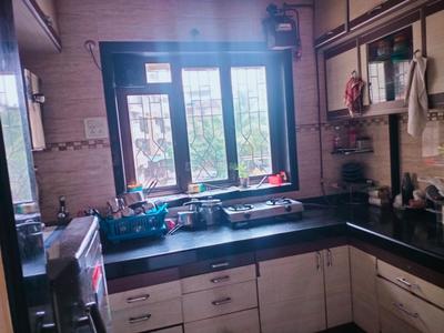 Kitchen Image of 650 Sq.ft 1 BHK Apartment / Flat for rent in Vashi Navi Mumbai for Rs. 36000