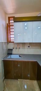 Kitchen Image of 800 Sq.ft 3 BHK Builder Floor for rent in Jai Maa Sunview Apartment, Dwarka Mor New Delhi for Rs. 20000