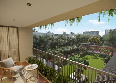 Balcony Image of 2070 Sq.ft 3 BHK Apartment / Flat for sale in Raysan Gandhinagar for Rs. 9900000