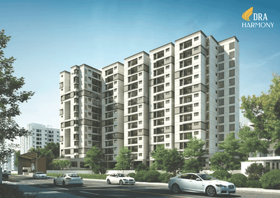 Image of 1489 Sq.ft 3 BHK Apartment / Flat for sale in DRA Harmony, Navalur, Chennai for Rs. 12100000
