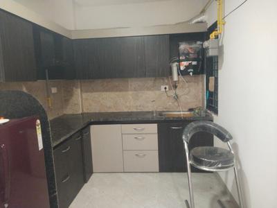 Kitchen Image of 500 Sq.ft 1 BHK Builder Floor for rent in Mahalakshmi Nagar Indore for Rs. 19000