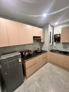 Kitchen Image of 850 Sq.ft 1 BHK Builder Floor for rent in Sector 17 Gurgaon for Rs. 35000