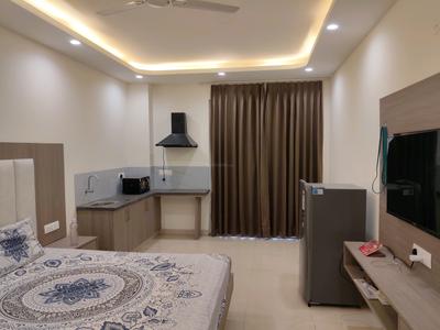 Bedroom Image of 680 Sq.ft 1 RK Builder Floor for rent in Tulip Monsella, Sector 53 Gurgaon for Rs. 25000