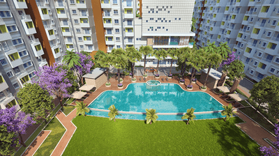 Image of 879 Sq.ft 2 BHK Apartment / Flat for rent in Sattva Park Cubix Phase 1, Devanahalli, Bengaluru for Rs. 25500