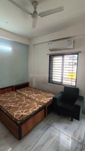 Bedroom Image of 1200 Sq.ft 2 BHK Builder Floor for rent in Mahalakshmi Nagar Indore for Rs. 22000