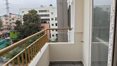 Balcony Image of 690 Sq.ft 1 BHK Apartment / Flat for rent in Kaggadasapura Bengaluru for Rs. 30000