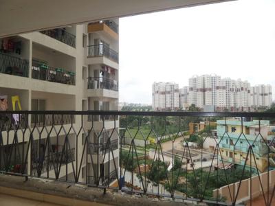 Balcony Image of 1418 Sq.ft 2 BHK Apartment / Flat for rent in Aratt Requizza, Electronic City Bengaluru for Rs. 40000