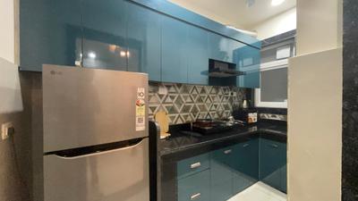 Kitchen Image of 1000 Sq.ft 1 BHK Builder Floor for rent in Sushant Lok Phase 1 Gurgaon for Rs. 65000