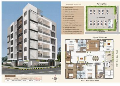 Image of 3650 Sq.ft 4 BHK Apartment / Flat for sale in Amberpet, Hyderabad for Rs. 51100000