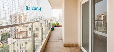 Balcony Image of 1955 Sq.ft 3 BHK Apartment / Flat for rent in Nandini Metro Suites Bliss, Vaishali Ghaziabad for Rs. 50000