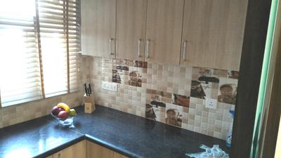 Kitchen Image of 900 Sq.ft 2 BHK Builder Floor for sale in Origin O P Luxe Paradiise, Tajganj Agra for Rs. 4300000