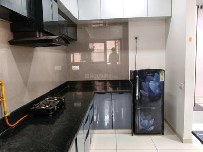 Kitchen Image of 930 Sq.ft 2.5 BHK Apartment / Flat for rent in Malabar County III, Vaishno Devi Circle Ahmedabad for Rs. 28000