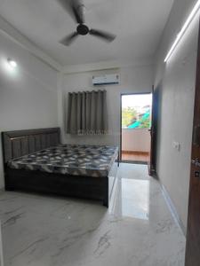 Bedroom Image of 550 Sq.ft 1 BHK Builder Floor for rent in Mahalakshmi Nagar Indore for Rs. 22000