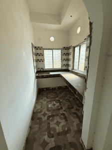 Kitchen Image of 1100 Sq.ft 3 BHK Apartment / Flat for sale in Airport Gate No 2 Kolkata for Rs. 4620000