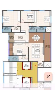 Image of 1680 Sq.ft 4 BHK Apartment / Flat for sale in Deccan Gymkhana, Pune for Rs. 53000000