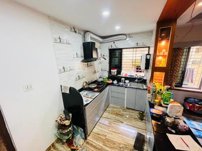Kitchen Image of 950 Sq.ft 2 BHK Apartment / Flat for sale in Airport Gate no. 1 Kolkata for Rs. 4500000