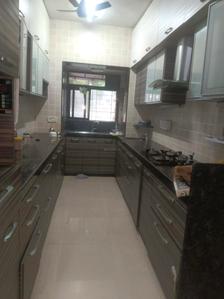 Kitchen Image of 950 Sq.ft 3 BHK Apartment / Flat for sale in Lokhandwala Spring Leaf, Kandivali East Mumbai for Rs. 23000000