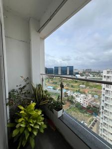 Balcony Image of 1400 Sq.ft 3 BHK Apartment / Flat for rent in Gera World Of Joy, Upper Kharadi Pune for Rs. 75000