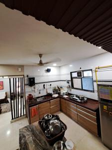 Kitchen Image of 2200 Sq.ft 3 BHK Apartment / Flat for rent in Samarth Developers Surat Samarth Enclave, Vesu Surat for Rs. 55000