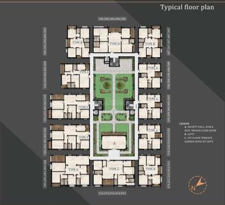 Image of 1725 Sq.ft 3 BHK Apartment / Flat for sale in Jagamara, Bhubaneswar for Rs. 14400000