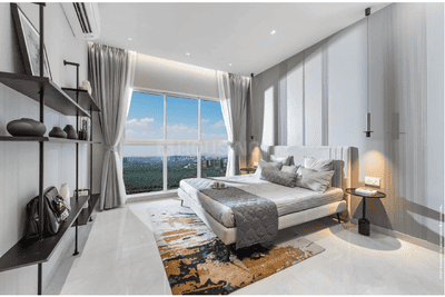 Bedroom Image of 1250 Sq.ft 3 BHK Apartment / Flat for sale in L And T Island Cove, Mahim Mumbai for Rs. 49500000