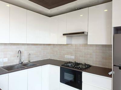 Kitchen Image of 2105 Sq.ft 3 BHK Apartment / Flat for rent in Supertech Supernova, Sector 94 Noida for Rs. 70000