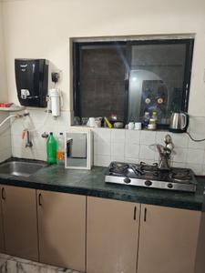 Kitchen Image of 598 Sq.ft 1 BHK Apartment / Flat for rent in Sanpada Navi Mumbai for Rs. 38000