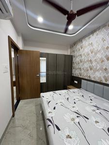Bedroom Image of 750 Sq.ft 1 BHK Builder Floor for rent in Mahalakshmi Nagar Indore for Rs. 17999