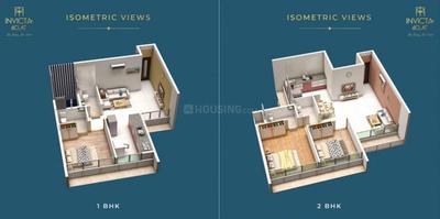 Image of 1115 Sq.ft 2 BHK Apartment / Flat for sale in Invicta Eclat, Pushpak Nagar, Navi Mumbai for Rs. 7700000
