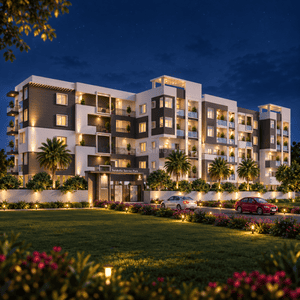 Image of 1405 Sq.ft 3 BHK Apartment / Flat for sale in Suraksha Sunrise Park, Bidaraguppe, Bengaluru for Rs. 9300000