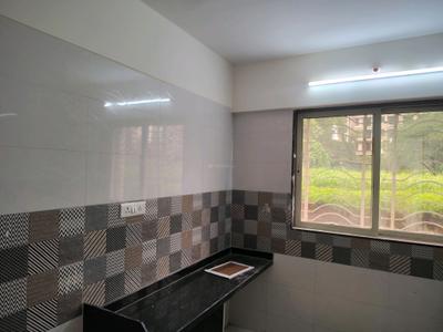 Kitchen Image of 550 Sq.ft 1 BHK Apartment / Flat for rent in Sagar Residency, Kasarvadavali Thane for Rs. 22000