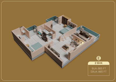 Image of 865 Sq.ft 2 BHK Apartment / Flat for sale in Hatigaon, Guwahati for Rs. 4325000