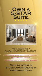 Hall Image of 522 Sq.ft 1 RK Studio for sale in Omaxe Eternity 2 Phase 1, Ral Vrindavan for Rs. 4949000