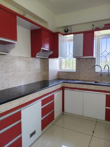 Kitchen Image of 928 Sq.ft 3 BHK Apartment / Flat for sale in Galaxy Pine Court, Kakkanad Kochi for Rs. 4900000
