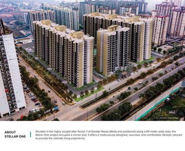 Image of 1200 Sq.ft 3 BHK Apartment / Flat for sale in Stellar One, Noida Extension, Greater Noida for Rs. 12706588