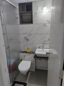 Bathroom Image of 1702 Sq.ft 3 BHK Apartment / Flat for rent in Vandemataram Mahadev Lily, Maninagar Ahmedabad for Rs. 25000