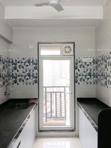 Kitchen Image of 400 Sq.ft 1 BHK Apartment / Flat for rent in Raunak Bliss, Kasarvadavali Thane for Rs. 21000
