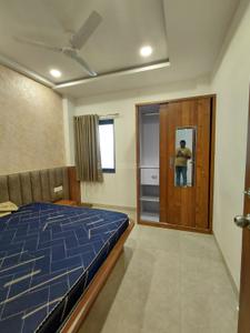 Bedroom Image of 540 Sq.ft 1 BHK Builder Floor for rent in Aman Elite, Mahalakshmi Nagar Indore for Rs. 18999