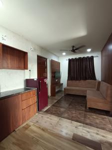 Kitchen Image of 695 Sq.ft 1 BHK Apartment / Flat for rent in Vijay Nagar Indore for Rs. 21999
