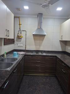 Kitchen Image of 2000 Sq.ft 3 BHK Builder Floor for rent in Green Park Extension New Delhi for Rs. 115000