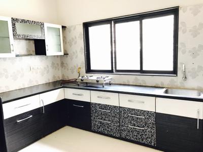 Kitchen Image of 1200 Sq.ft 1 BHK Apartment / Flat for rent in Shyamal Ahmedabad for Rs. 30000