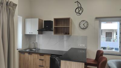 Kitchen Image of 950 Sq.ft 1 BHK Apartment / Flat for rent in Serilingampally Hyderabad for Rs. 32000